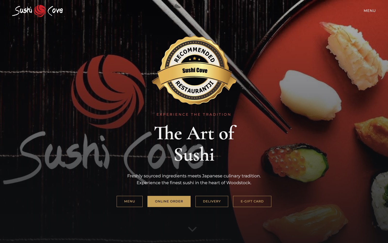 Sushi Cove: menu, online ordering, delivery and gift cards all one tap away
